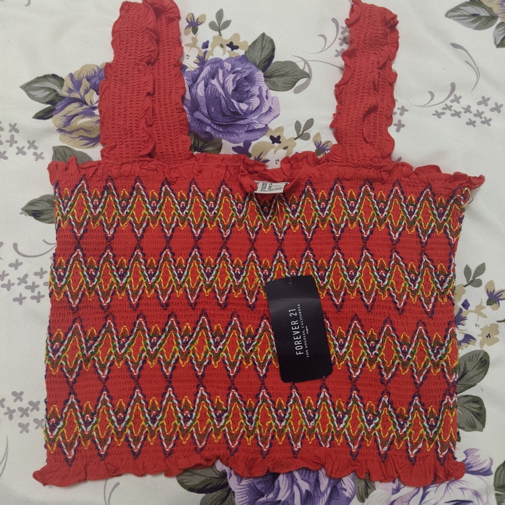 Forever 21 Boho Crop Top